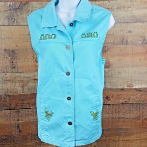 Shipshe See Hear Speak No Evil Frogs Sleeveless Ja